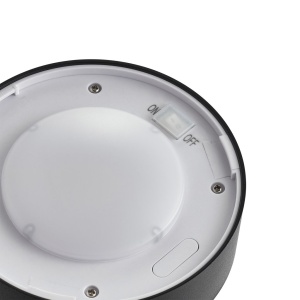 Stalp solar cu senzor de miscare, protectie IP44, Coupar negru 243951 universul-luminii.ro