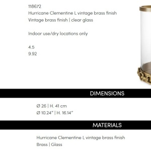 Suport lumanare design LUX Clementine L - Img 6