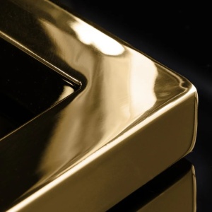 Suport pentru 5 lumanari, Auriu, ABSTRACT 50cm - Img 2