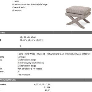 Taburete Cordoba, bej mademoiselle 115327 HZ - Img 6