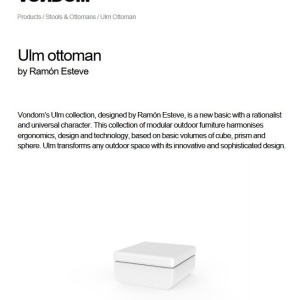 Taburete de exterior / interior design modern premium ULM - Img 4