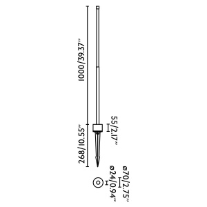 Tarus LED modern iluminat exterior IP65 BAMBOU 100cm 180511 universul-luminii.ro