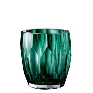 Vas decorativ din sticla design elegant Marquis verde 112583 HZ