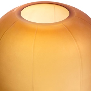Vas decorativ din sticla design LUX Zenna M, amber - Img 5