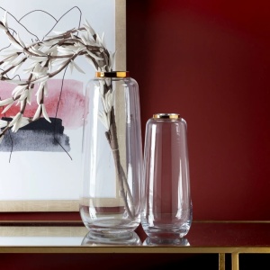 Vas decorativ, Vaza eleganta din sticla SX-108576 - Img 2
