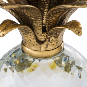 Vas depozitare, obiect decorativ design LUX Pineapple alama antic/ sticla - Img 4