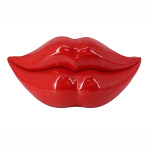 Vaza flori, Vas decorativ Vase LIP 55cm buze rosii