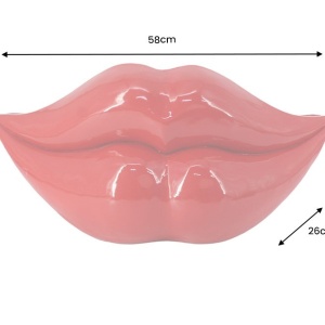 Vaza flori, Vas decorativ Vase LIP 55cm buze rosii - Img 7