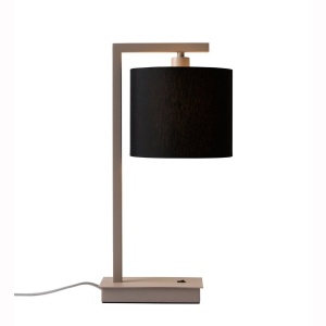 Veioza Boston metal sand abajur negru