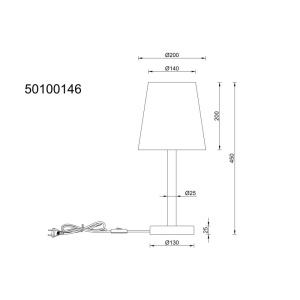 Veioza de masa metal aspect lemn abajur textil alb JORIS 250451 universul-luminii.ro