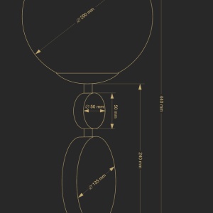 Veioza design clasic realizata manual DIMARO - Img 3