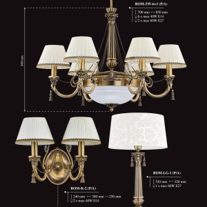 Veioza eleganta design clasic Roma 186911 universul-luminii.ro