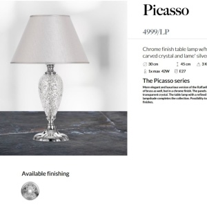 Veioza eleganta LUX realizata manual Picasso 162031 universul-luminii.ro
