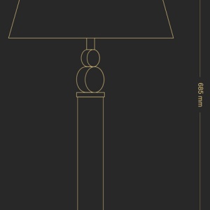 Veioza eleganta realizata manual TAMARA 78751 universul-luminii.ro