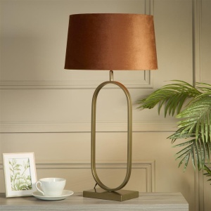 Veioza/Lampa de masa decorativa Modish bronz/orange - Img 2