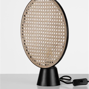 Veioza/Lampa de masa decorativa ratan natural, TIERRA D 30cm 167611 universul-luminii.ro