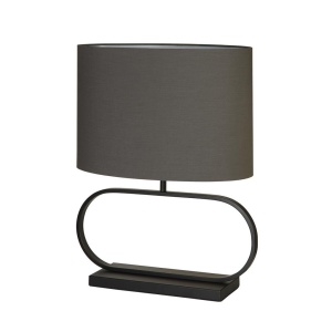 Veioza/Lampa de masa decorativa Sleek negru/gri - Img 3