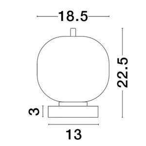 Veioza/Lampa de masa design decorativ LATO 139061 universul-luminii.ro
