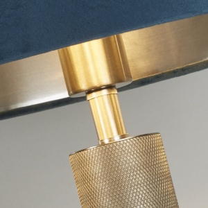 Veioza/Lampa de masa design decorativ London argintiu/teal 139821 universul-luminii.ro