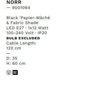 Veioza/Lampa de masa design decorativ, NORR H 60cm 243871 universul-luminii.ro