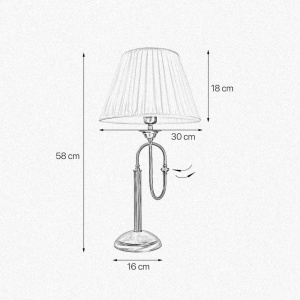 Veioza, Lampa de masa design italian clasic Musical Stem - Img 3