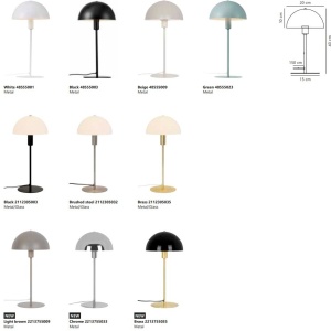 Veioza, lampa de masa design minimalist scandinav Ellen 20 Chrome 220801 universul-luminii.ro