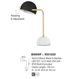 Veioza/Lampa de masa design modern BISHOP 138391 universul-luminii.ro