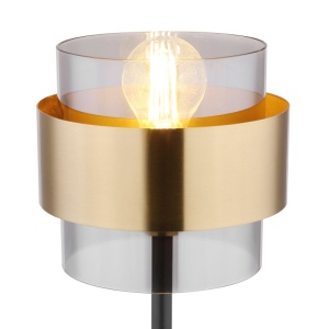 Veioza, lampa de masa design modern MILLEY negru, auriu 114031 universul-luminii.ro