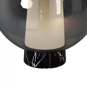 Veioza, Lampa de masa design modern Nora negru/ marmura neagra 131481 universul-luminii.ro