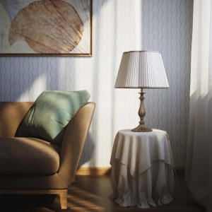 Veioza, Lampa de masa din alama stil clasic Petalo - Img 2