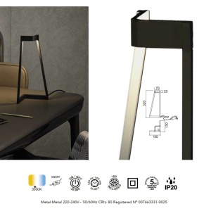 Veioza/Lampa de masa LED design modern MINIMAL gold 132911 universul-luminii.ro