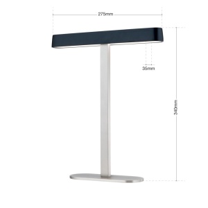 Veioza/Lampa de masa LED moderna AUFTAKT crom satin/negru 234051 universul-luminii.ro