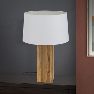 Veioza/Lampa de masa lemn design decorativ DALLAS 156651 universul-luminii.ro