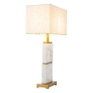 Veioza/ lampa de masa LUX cu baza din marmura Newton L 106431 universul-luminii.ro