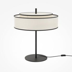 Veioza, Lampa de masa Moderna Bergamo alb, negru - Img 5