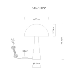 Veioza/Lampa de masa stil nordic PAULIN nisip 621331 universul-luminii.ro