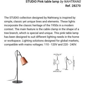 Veioza, Lampa de podea design modern Studio roz 161211 universul-luminii.ro