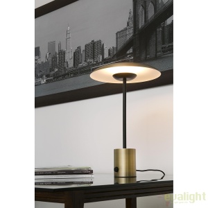Veioza LED design deosebit HOSHI negru/cupru 28388 62231 universul-luminii.ro