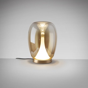 Veioza LED moderna design decorativ Suspiro gold/amber 160671 universul-luminii.ro