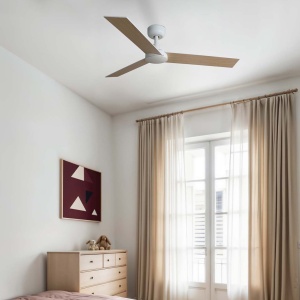 Ventilator cu telecomanda RUDDER 3 S alb/frasin