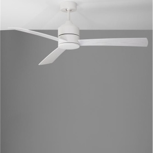 Ventilator de tavan cu telecomanda design modern AXEL alb/stejar 108641 universul-luminii.ro