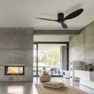 Ventilator de tavan Smart cu telecomanda Emma negru 154951 universul-luminii.ro