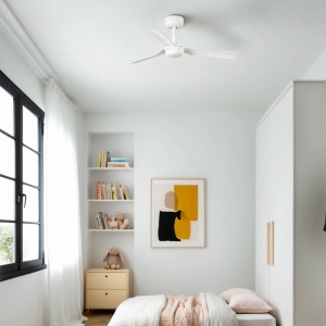 Ventilator tavan cu telecomanda MINI PUNT S alb