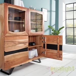 Vitrina design industrial Amazonas 140cm, salcam A-38330 VC - Img 3