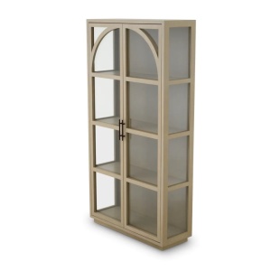 Vitrina design LUX, Furnir Stejar albit, San Bernardino - Img 5