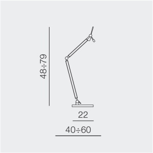 Accesoriu, Baza pentru veioza ZYTA S TABLE BK/GO - Img 2