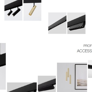 Accesoriu, Corp de iluminat pentru sina magnetica Buxton, Loop sau Sign, JAZZ 10 Watt negru 188232 universul-luminii.ro