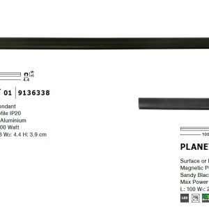 Accesoriu, Modul de iluminat pentru sina magnetica Planet, Harn 205032 universul-luminii.ro