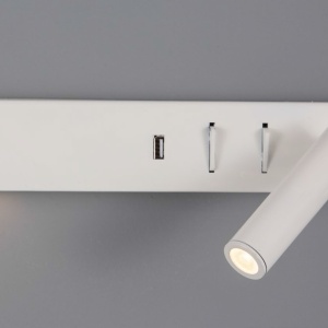 Aplica ambientala cu reader LED directionabil si USB Charger Vida alba NVL-9533523 77002 universul-luminii.ro