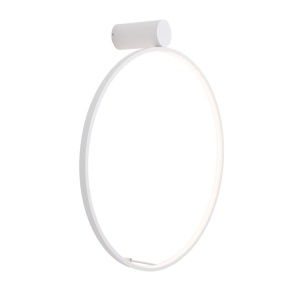 Aplica circulara LED IP44 diametru 60cm Visual alb